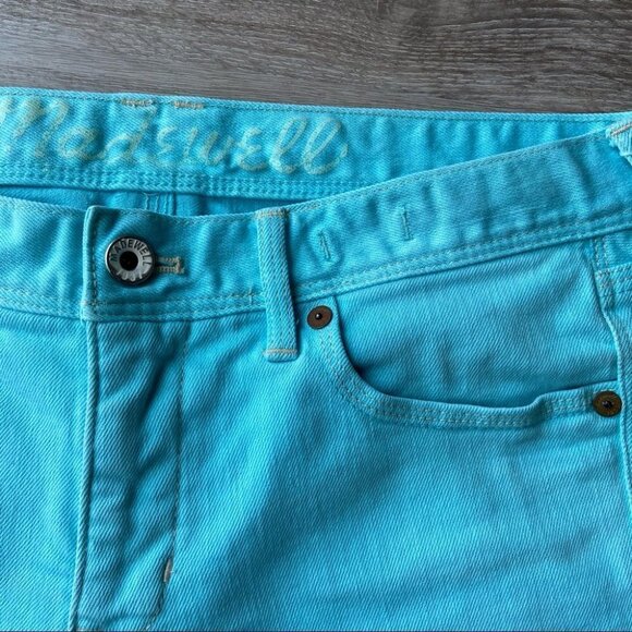 Madewell Raw Hem Denim Blue Shorts - Picture 3 of 16